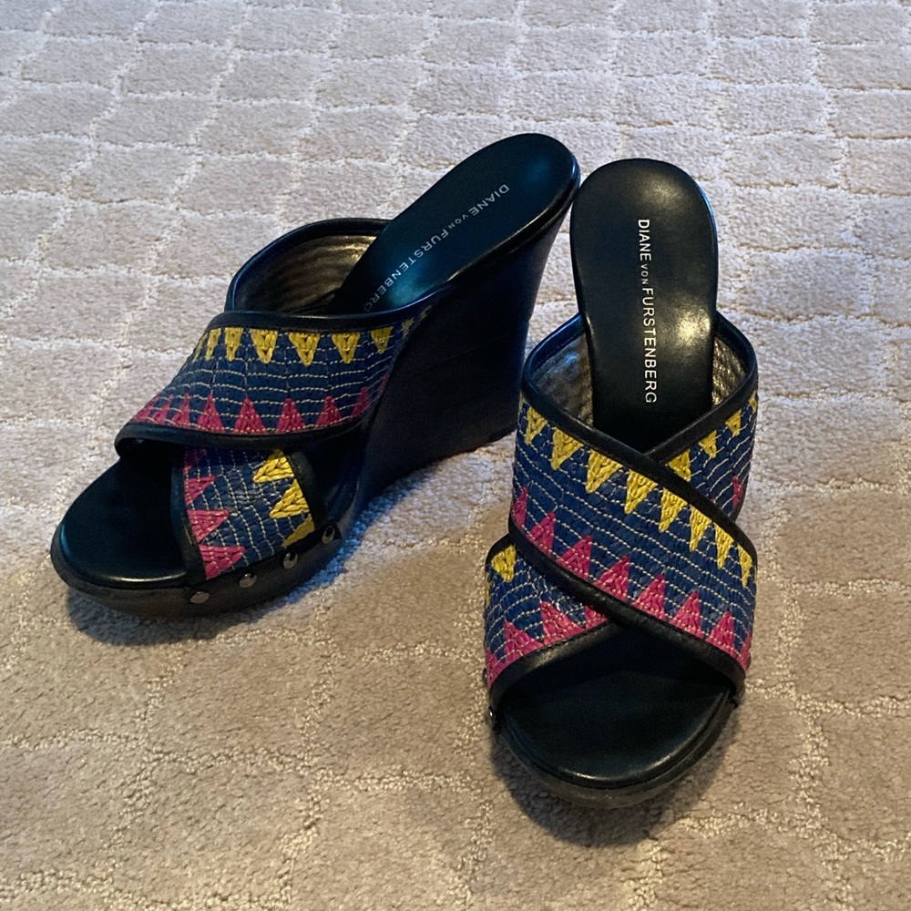 Diane von Furstenberg Wedge Sandals